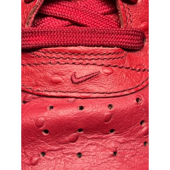 Nike Air Force 1 Mid Red Ostrich Leather 2015 Size 13 main image 8